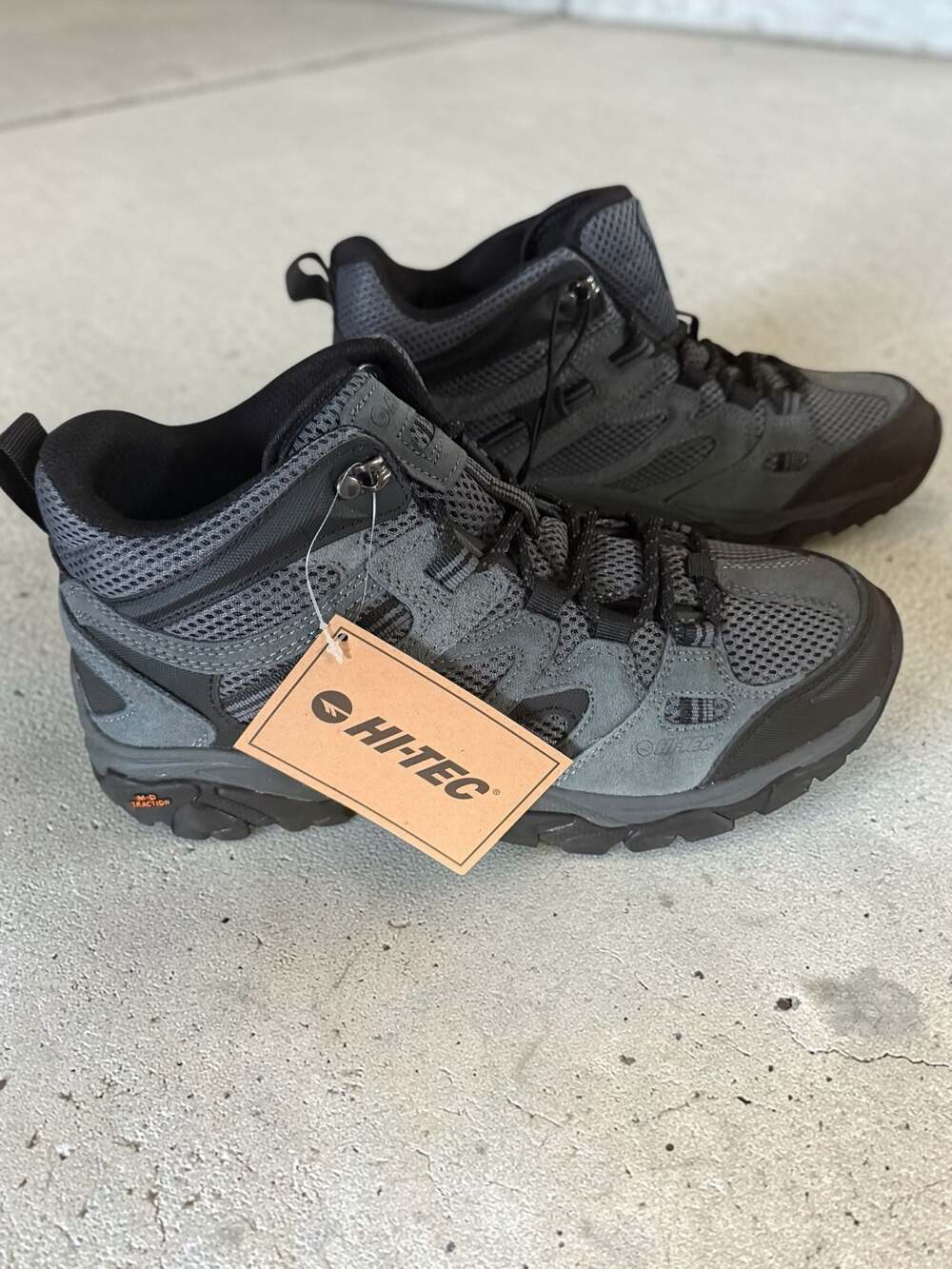 Hi-Tec Men's Ravus Mid Breathable Lightweight Walking Hiking Boots Charcoal Grey